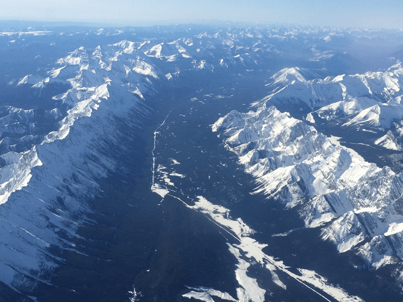 A fly-by over the Rockies4