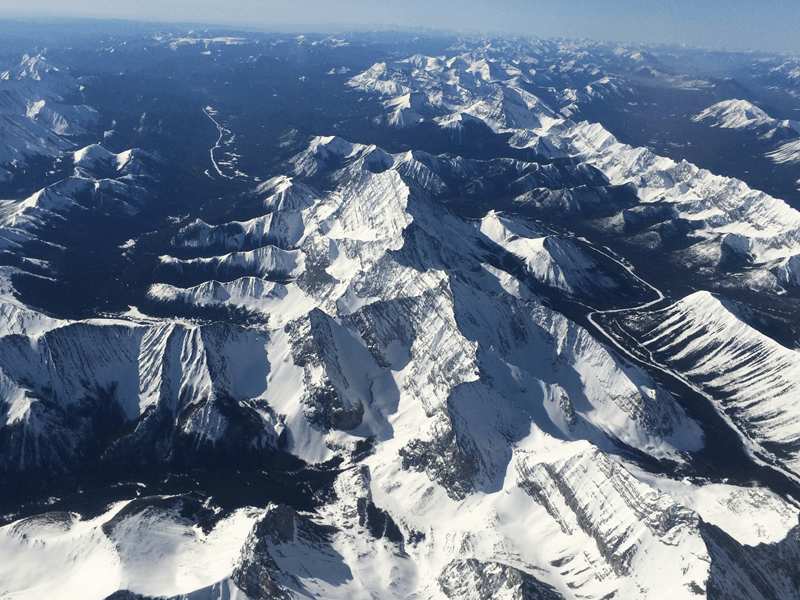 A fly-by over the Rockies5