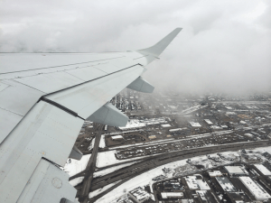 A fly-by over the Rockies.