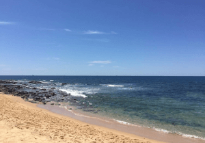 Sunbathing at Shelly Beach photo blog.